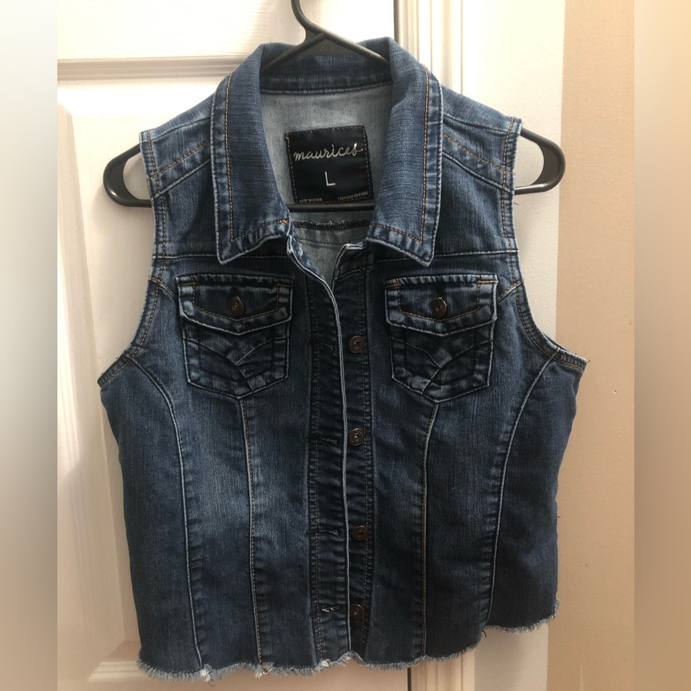 Maurice’s Blue jean vest
